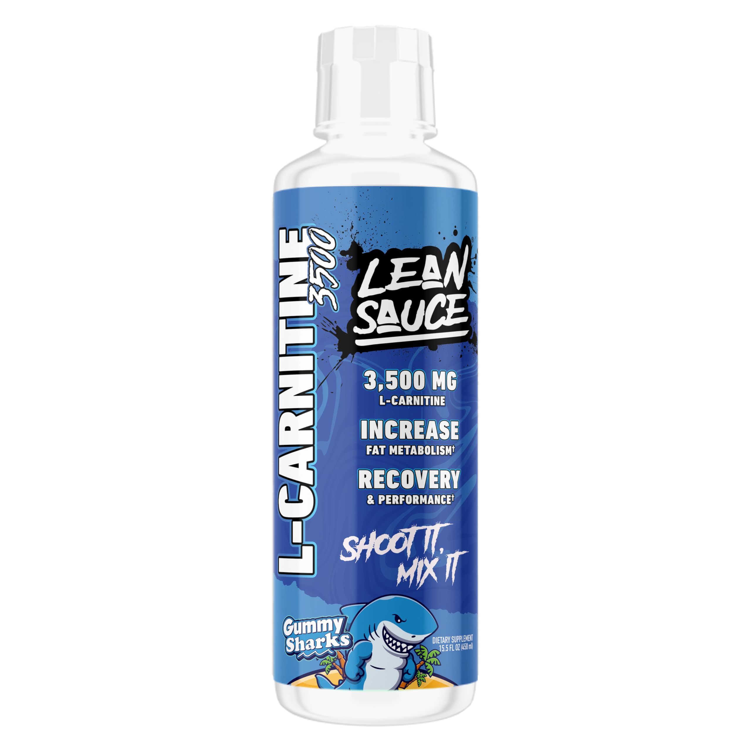 Pump Sauce Lean Sauce Liquid L-Carnitine 3500 bottle sits beside a glass for pre-workout energy.