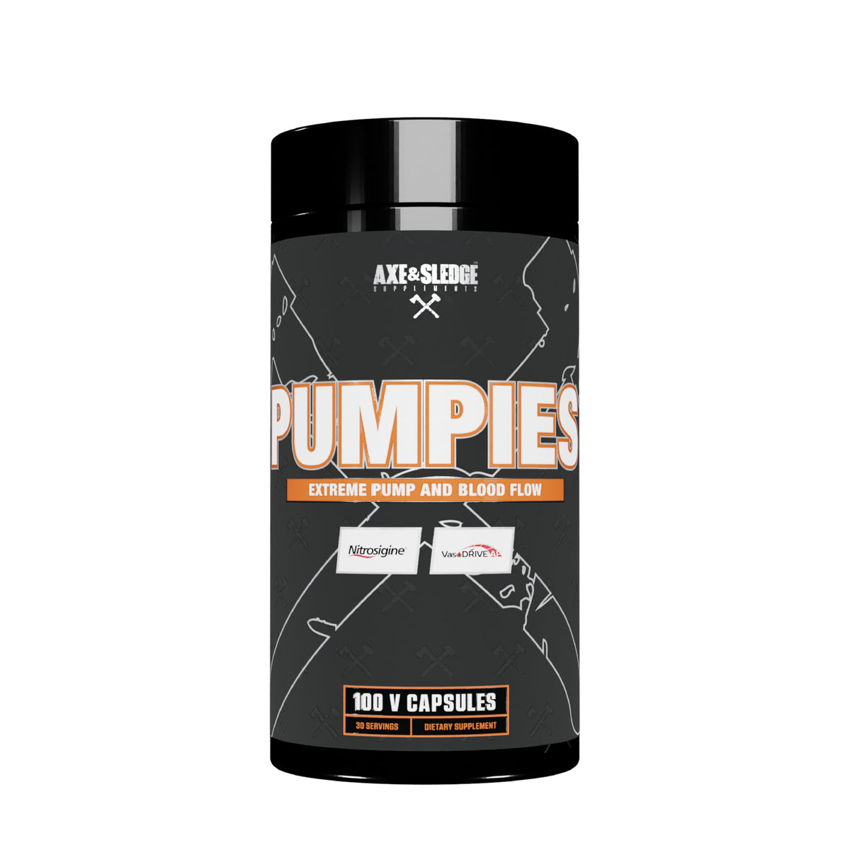 PUMPIES Nitric Oxide Booster bottle and capsules
