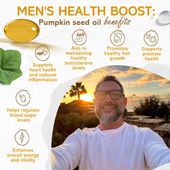 Pumpkin Seed Oil capsules 1000mg per serving