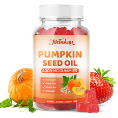 Bottle of Pumpkin Seed Oil Gummies with Saw Palmetto — 60 count