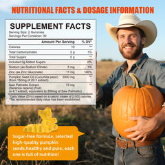 Illustration of hair growth benefits from pumpkin seed oil gummies