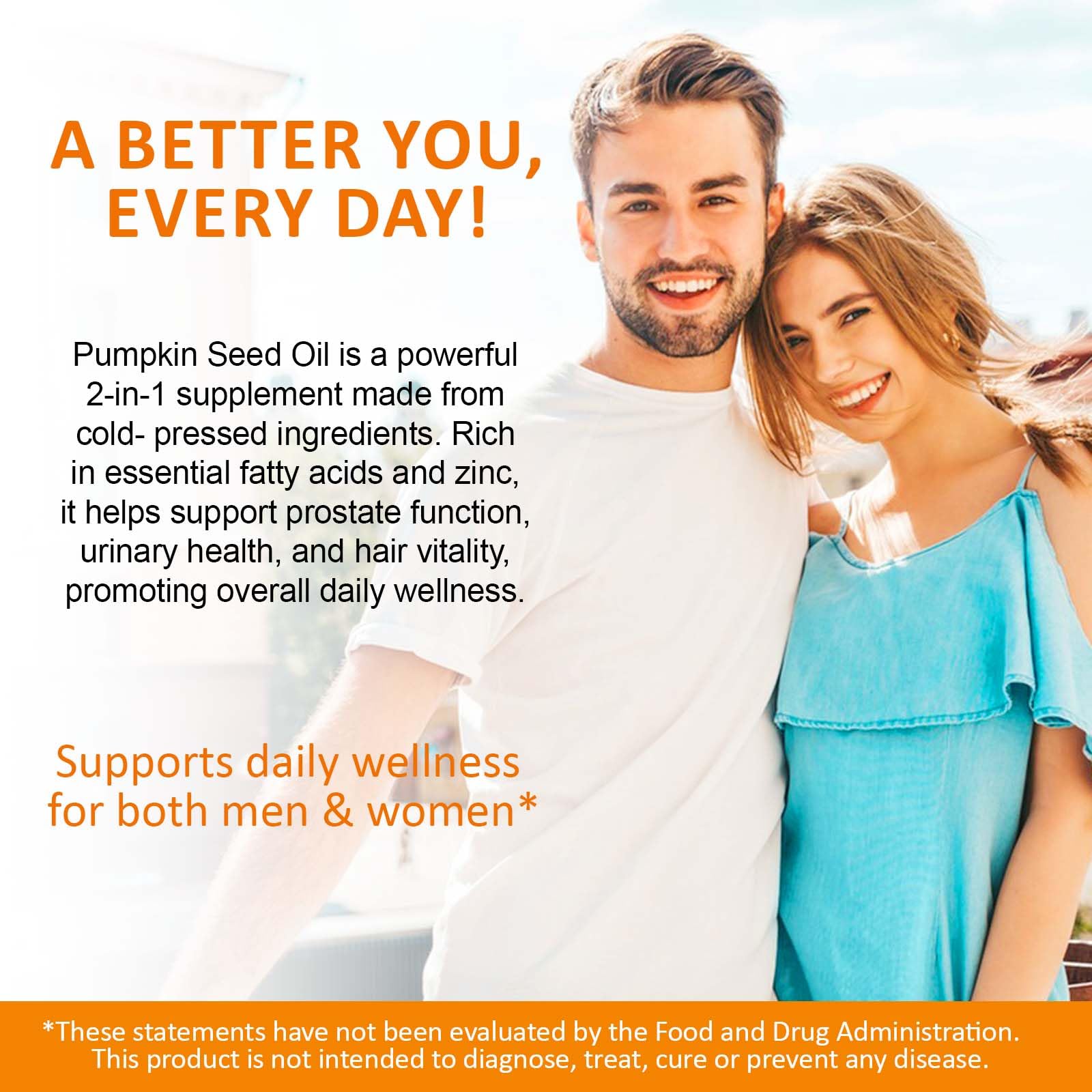 Formulation of pumpkin seed oil with saw palmetto