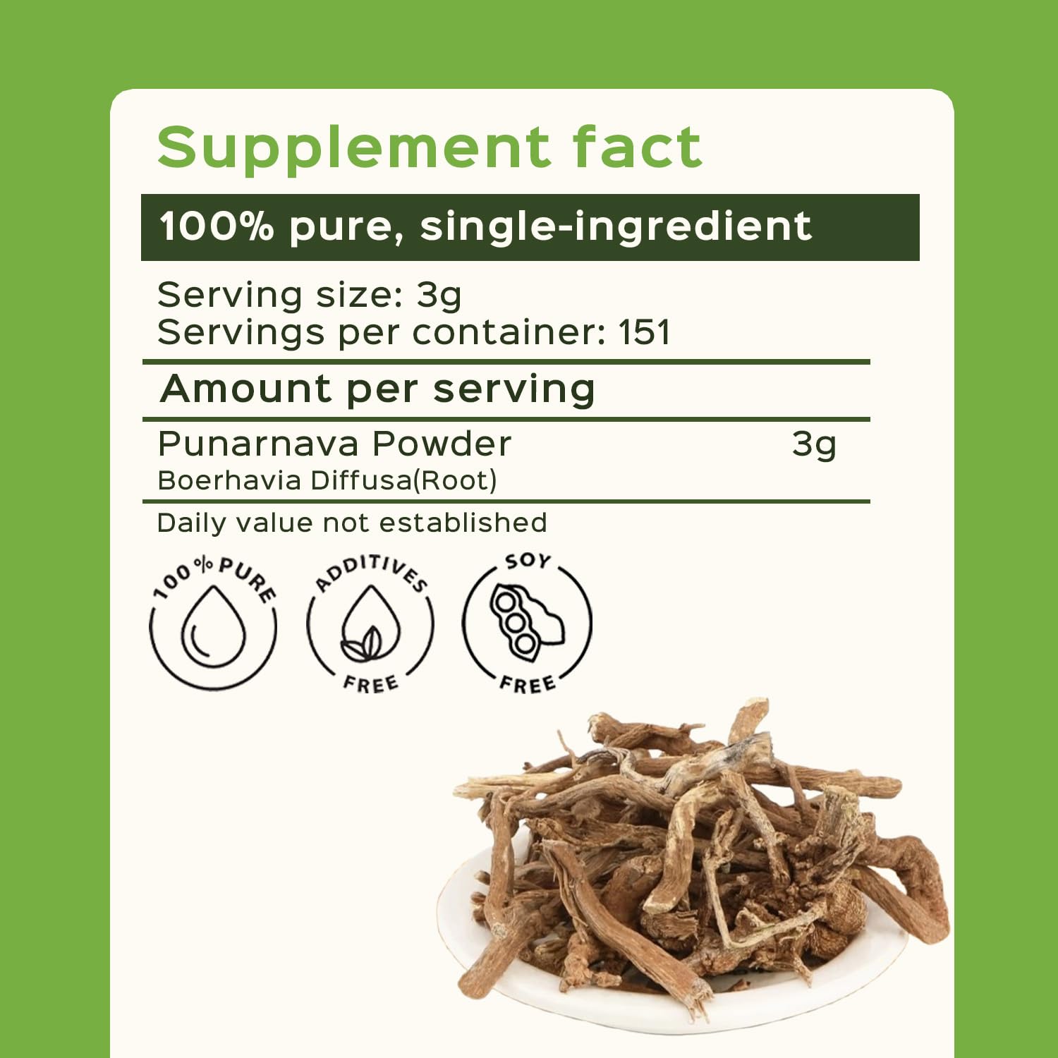 Punarnava powder used for kidney detox infusion preparation