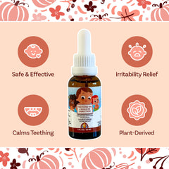 Peppermint and clove teething blend illustration