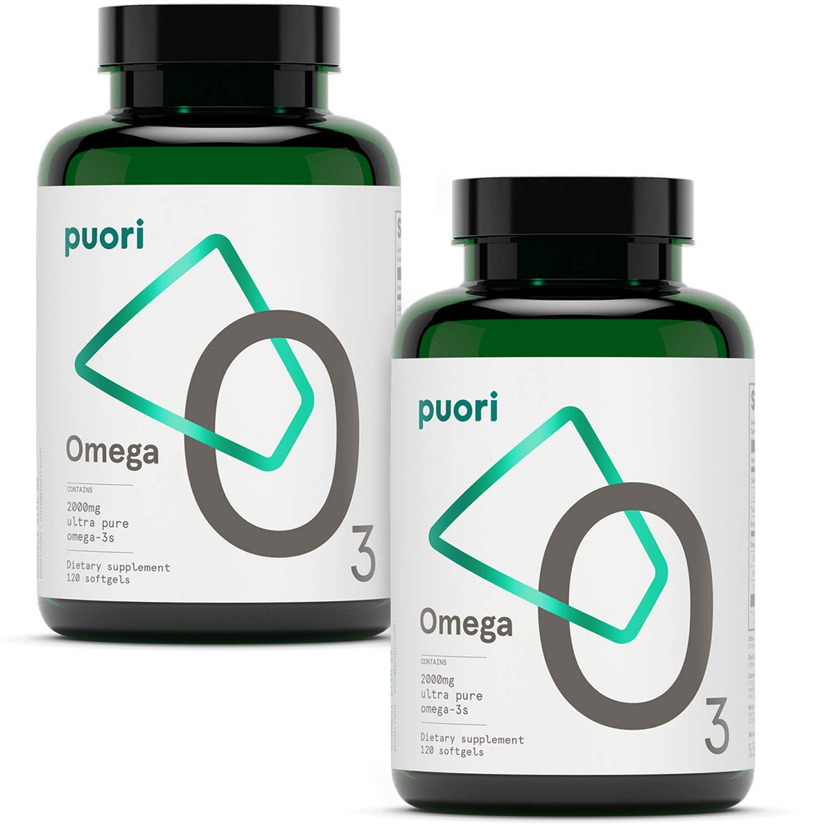 Puori O3 Omega-3 Fish Oil 240 softgels, 2-pack