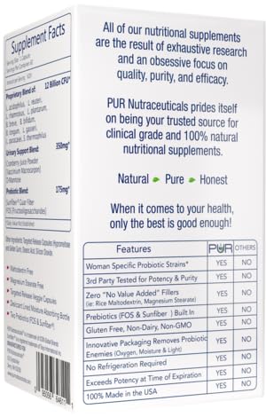 Lifestyle image of PUR Women's Probiotics bottle in natural setting