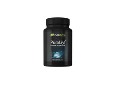 Bottle of PuraDyme PuraLiyf Digestive Enzymes with Probiotics supplement