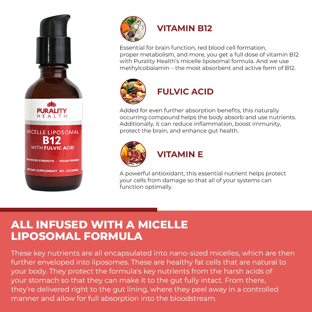 Purality Health Vitamin B12 packaging and bottle