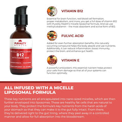 Purality Health Vitamin B12 packaging and bottle