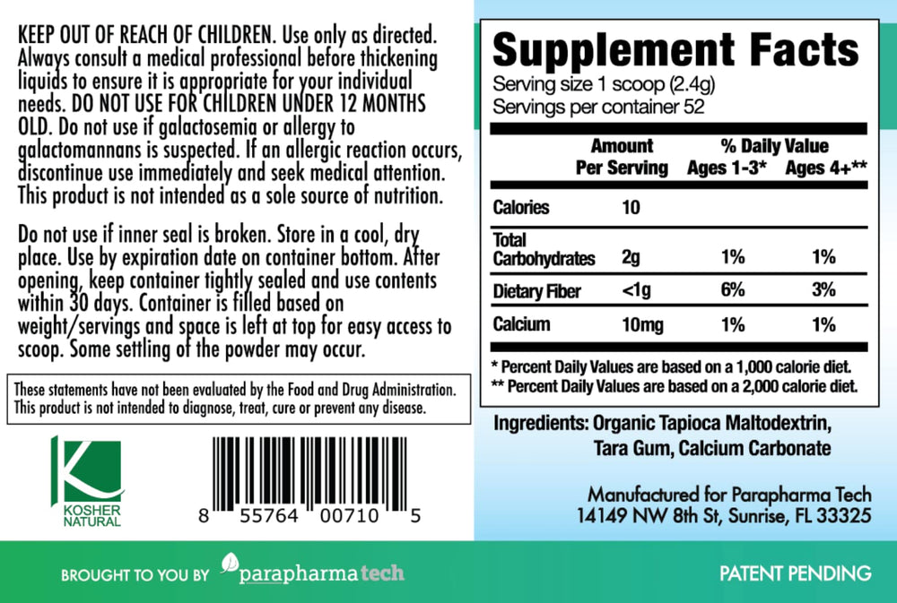 Using Purathick thickener with a shaker
