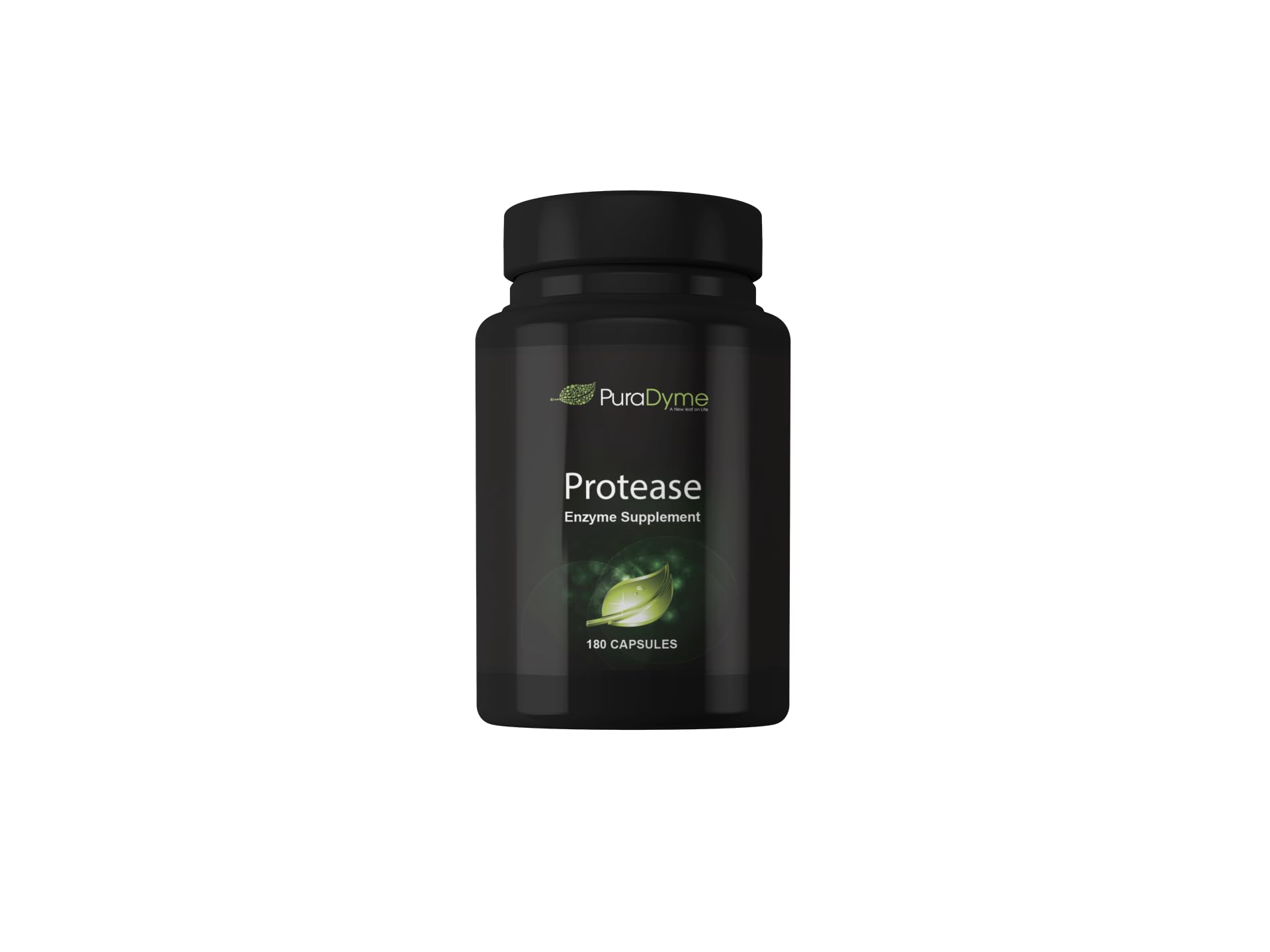 PuraDyme Protease 180 Capsules bottle with label