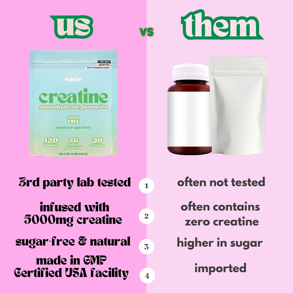 Pure AF Nutra Creatine Gummies may support cognitive focus on demanding days.