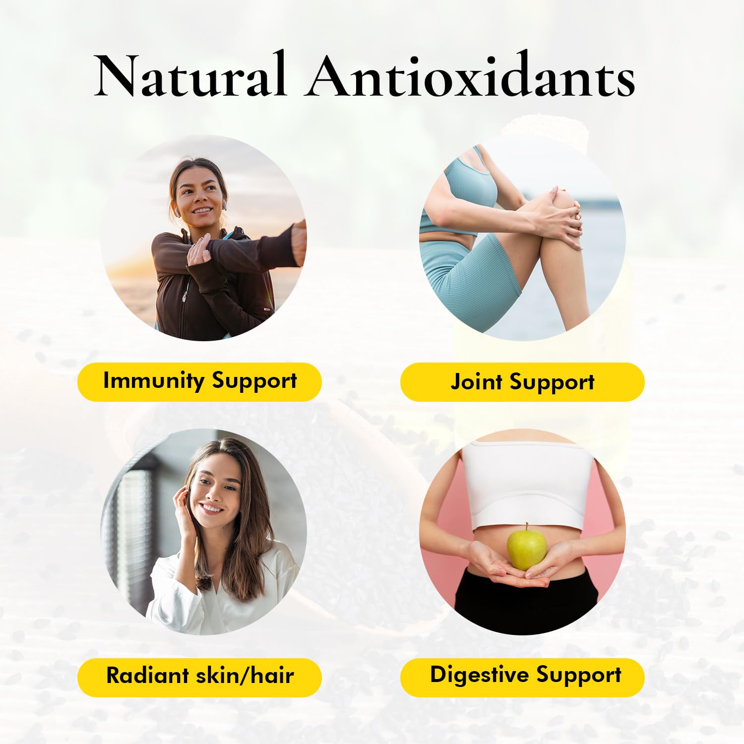 Close-up of black seed oil in amber bottle - 16 oz