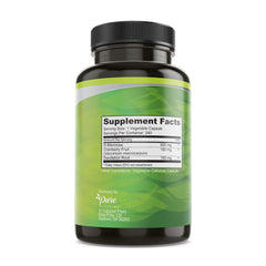 Close-up of vegan D-Mannose capsules featuring Cranberry and Dandelion