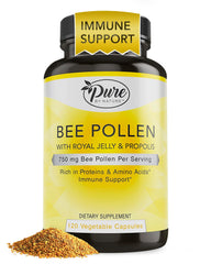 Pure By Nature Bee Pollen with Propolis and Royal Jelly – Immune Support bottle