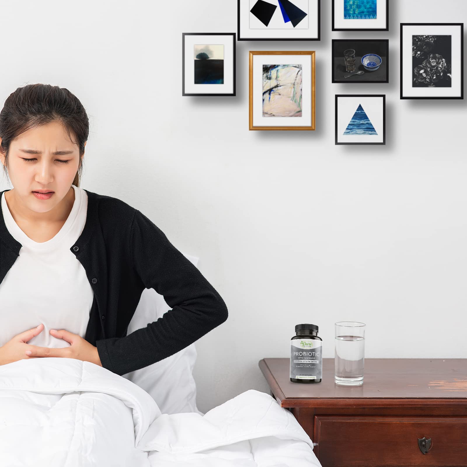 Enteric-coated, acid-resistant probiotic capsules