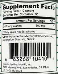 Montiff Pure D-Phenyl-Relief packaging bottle with label