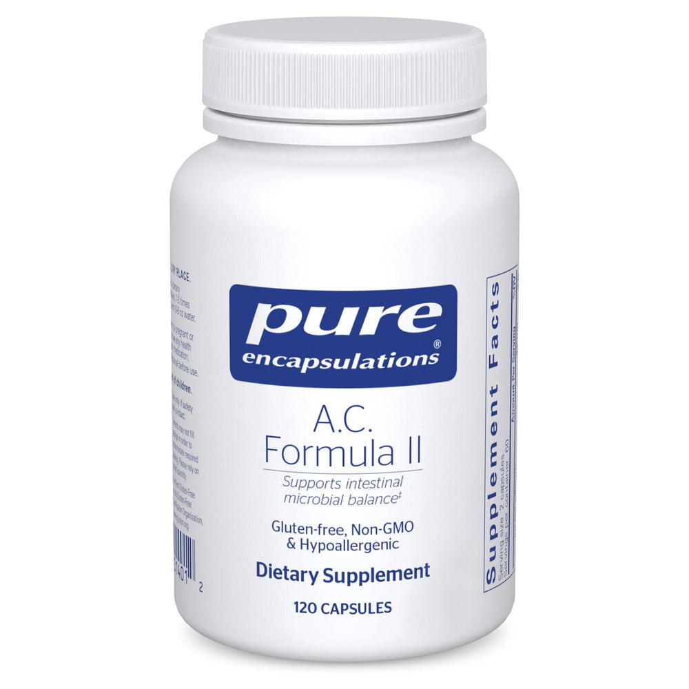 Pure Encapsulations A.C. Formula II bottle label