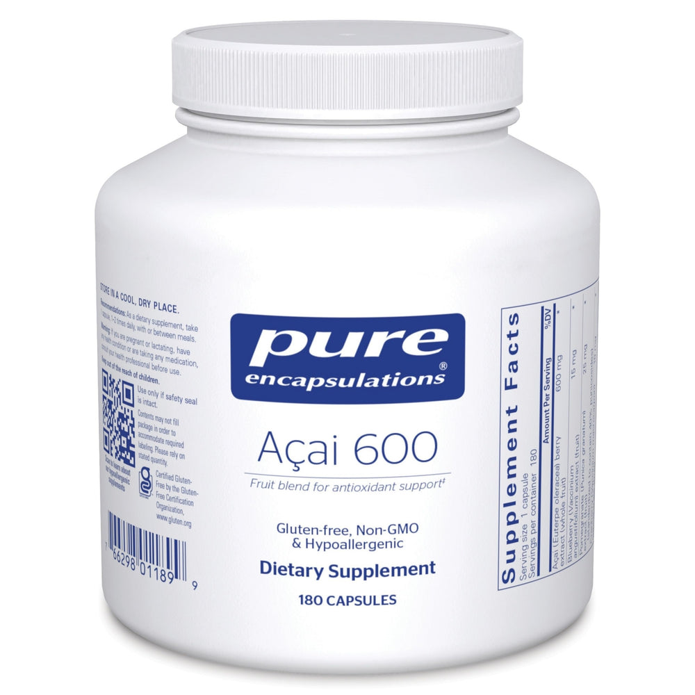 Pure Encapsulations Acai 600 bottle front view