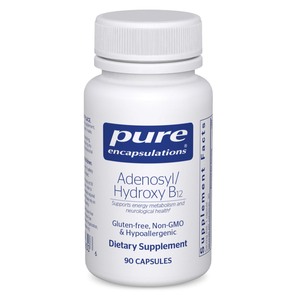 Pure Encapsulations Adenosyl/Hydroxy B12 90's bottle and label