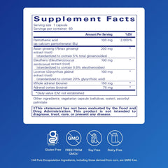 Pure Encapsulations ADR Formula label closeup highlighting hypoallergenic, pure ingredients.
