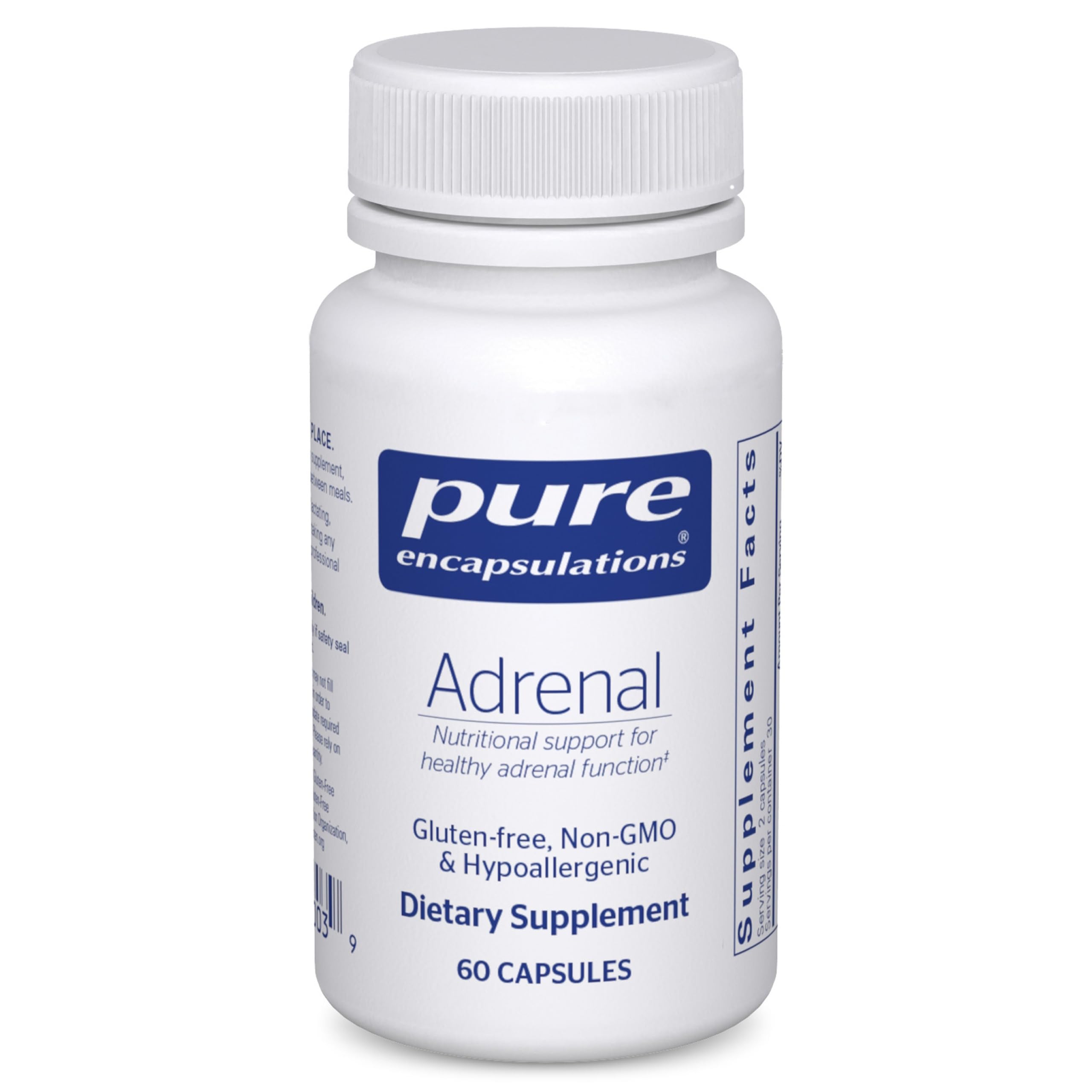 Pure Encapsulations Adrenal Cortex bottle with label