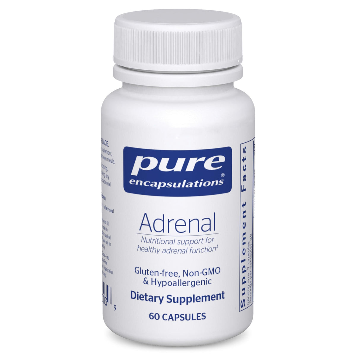 Pure Encapsulations Adrenal Cortex bottle with label