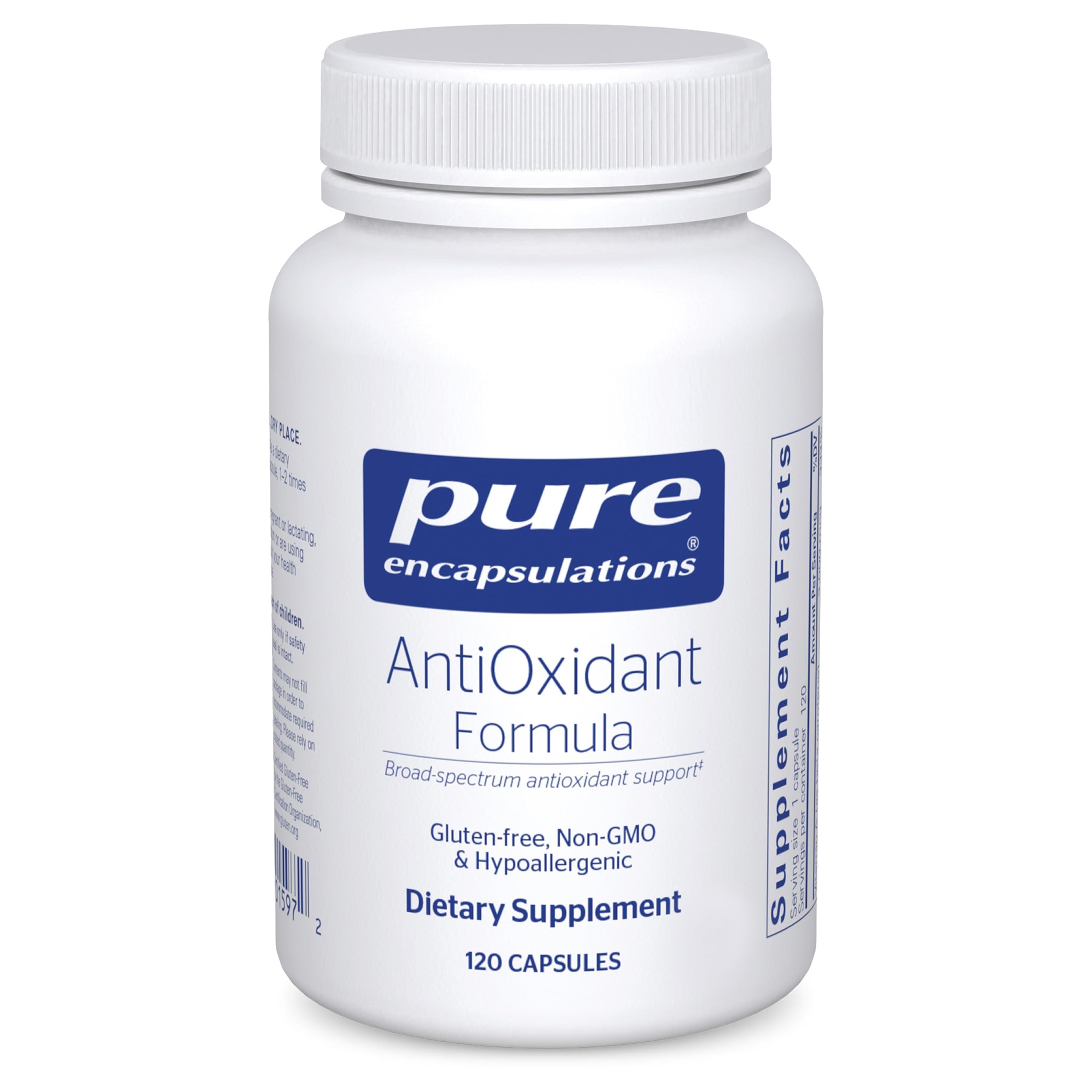 Pure Encapsulations AntiOxidant Formula 120 capsules bottle – front view