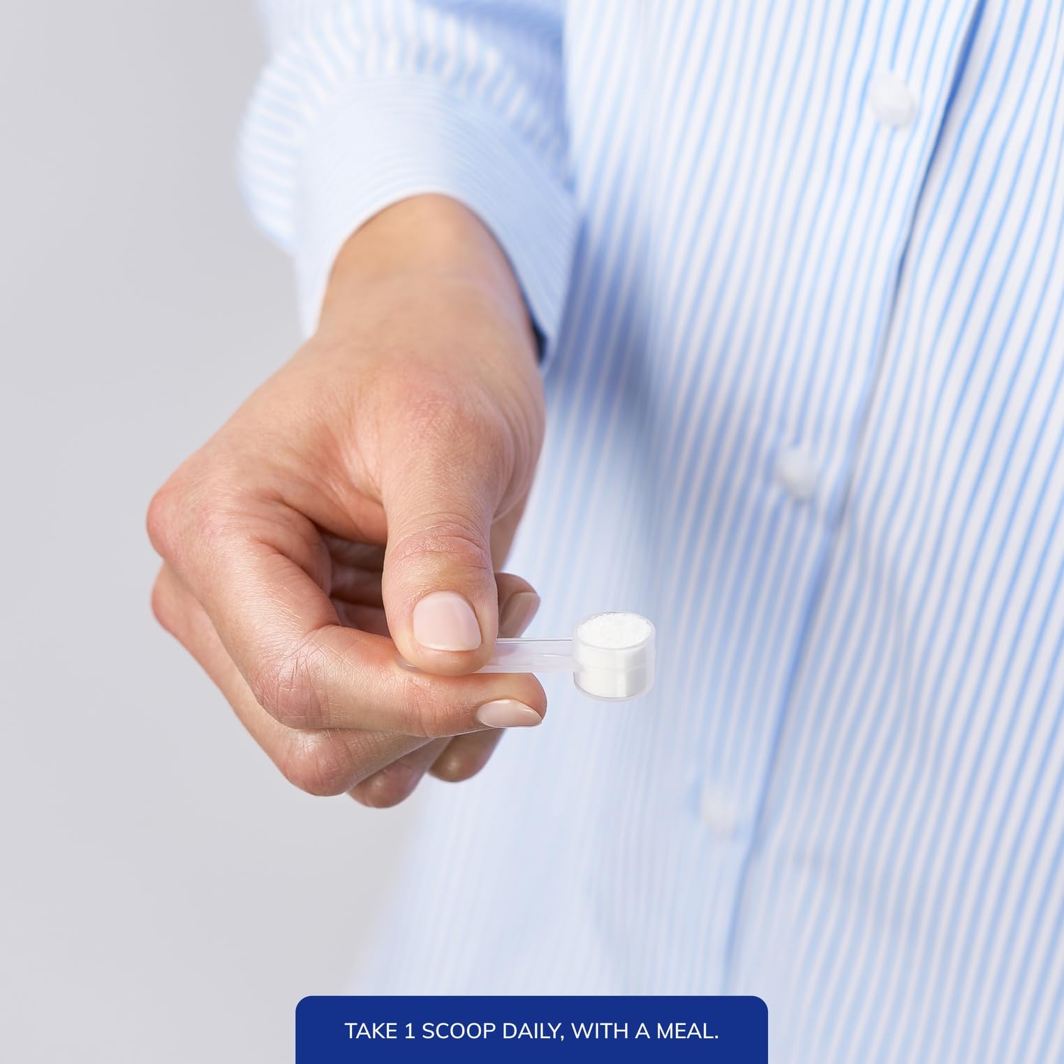 Closeup of Pure Encapsulations label on Ascorbic Acid Powder highlighting purity.