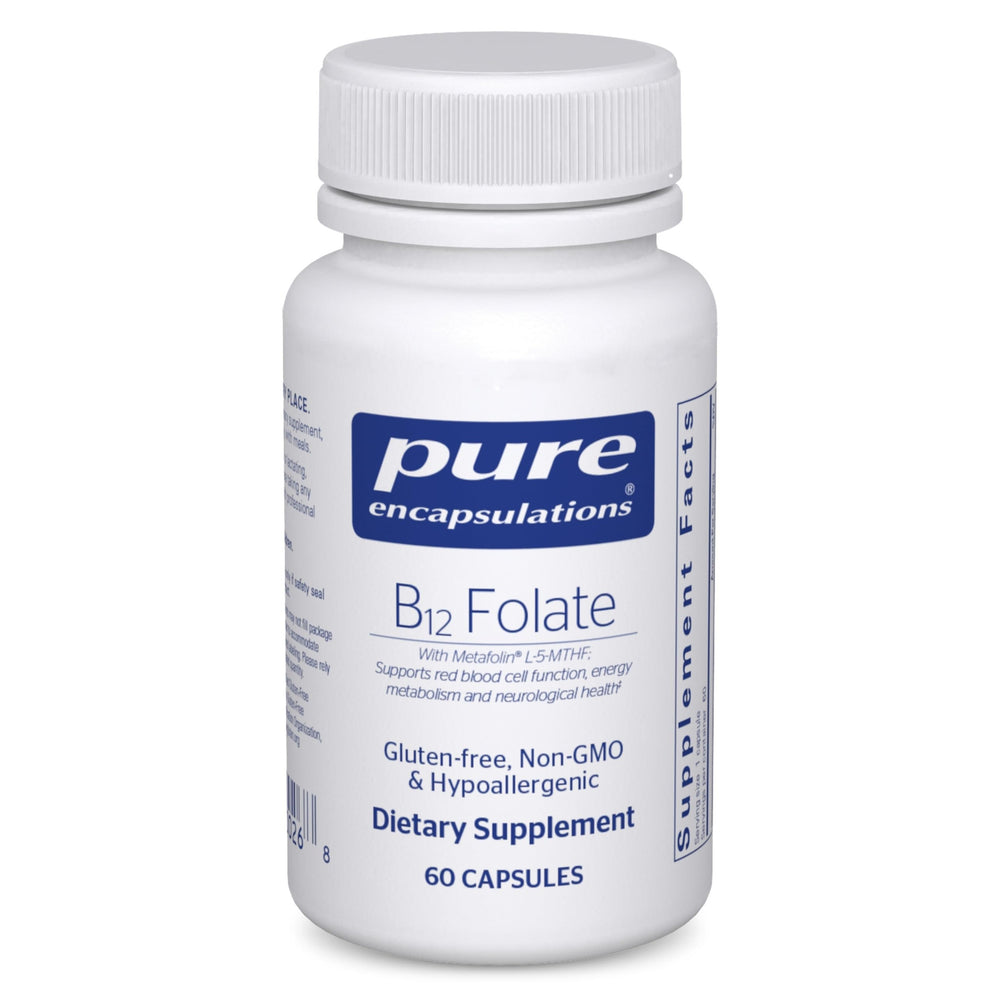 Pure Encapsulations B12 Folate bottle front view
