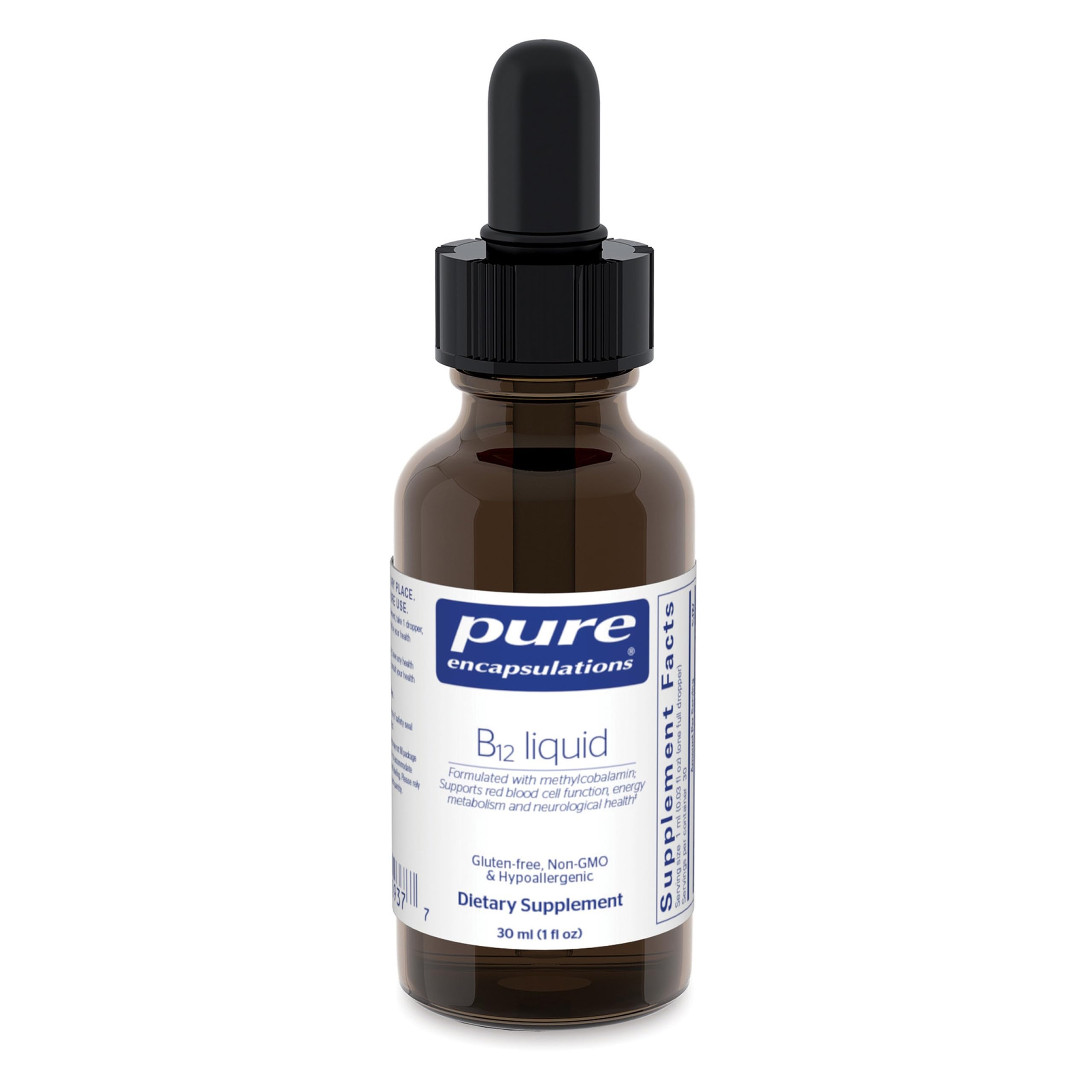 Pure Encapsulations B12 Liquid bottle front view