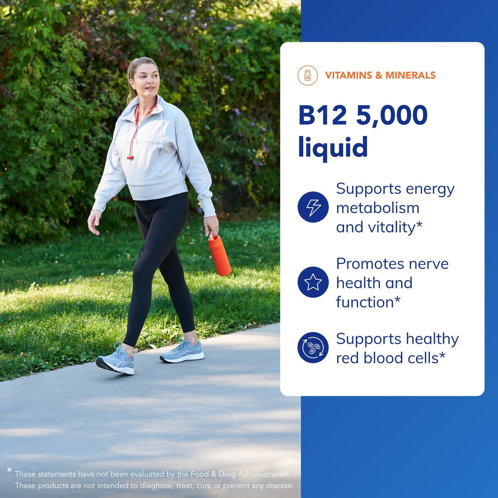 Ingredients panel of Pure Encapsulations B12 liquid drops