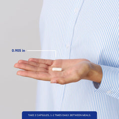 Hypoallergenic purity badge on BCAA Capsules packaging