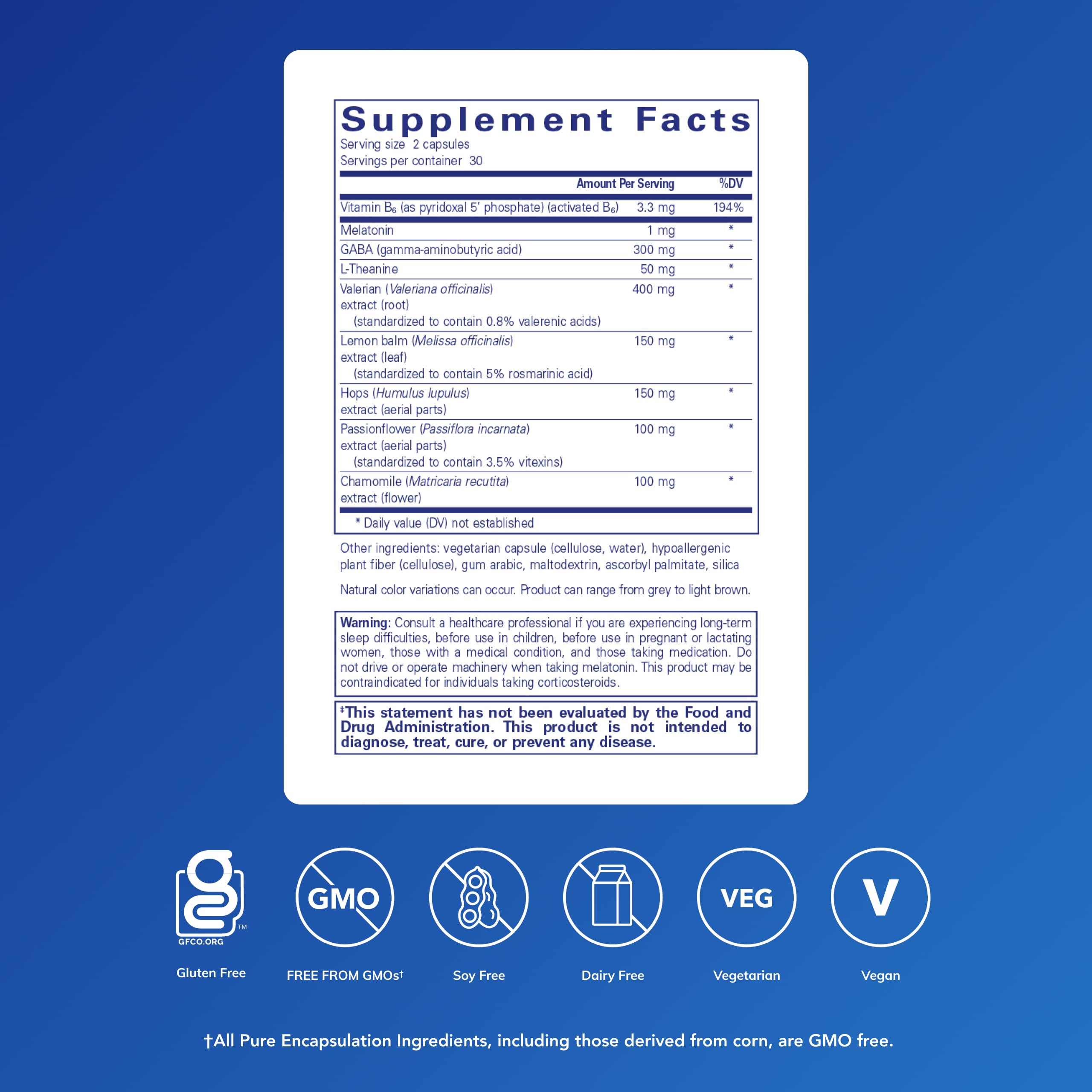 Close-up of Best-Rest Formula capsules