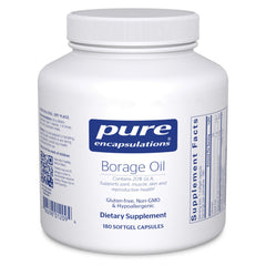 Bottle of Pure Encapsulations Borage Oil with 180 softgel capsules