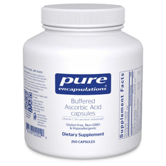 Pure Encapsulations Buffered Ascorbic Acid Capsules bottle and label