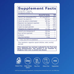 Close-up of Pure Encapsulations +Cal+ with Ipriflavon bottle label