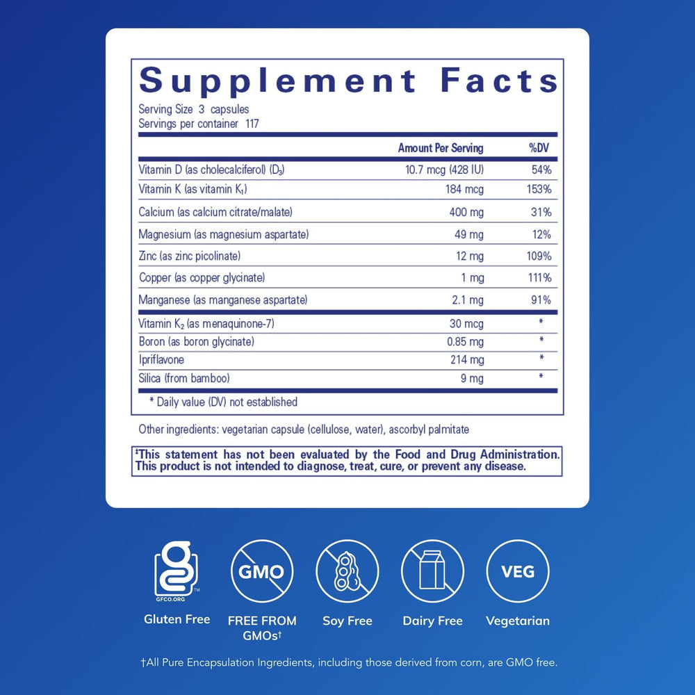 +Cal+ with Ipriflavon product label on bottle