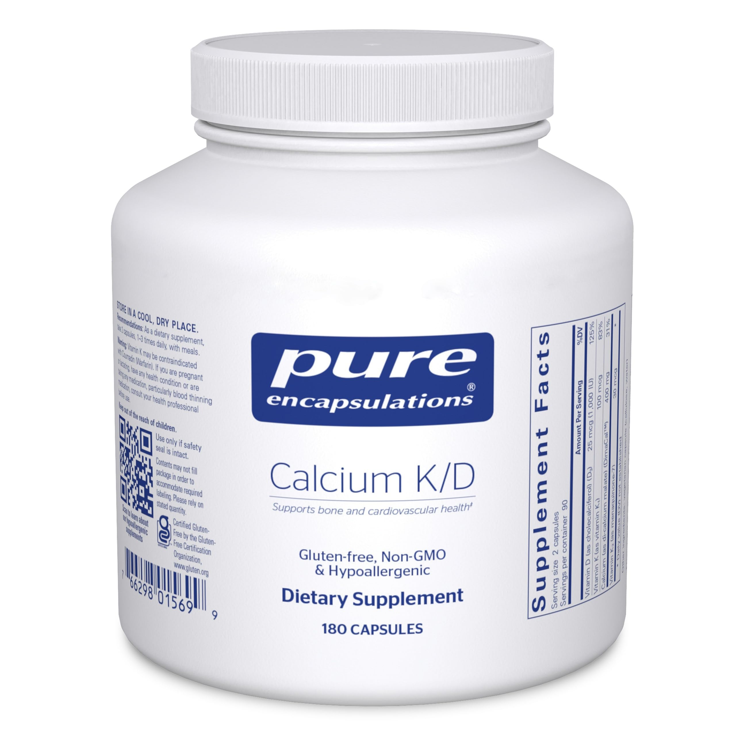 Pure Encapsulations Calcium K/D bottle front