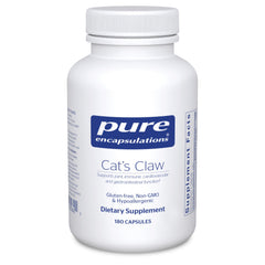 Pure Encapsulations Cat's Claw bottle with 180 capsules (hero)