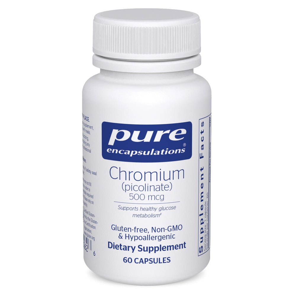 Bottle of Pure Encapsulations Chromium Picolinate 500 mcg