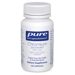 Bottle of Pure Encapsulations Chromium Picolinate 500 mcg