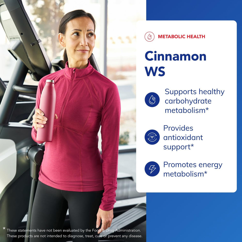Pure Encapsulations Cinnamon WS supplement scene suggests a consistent daily routine.