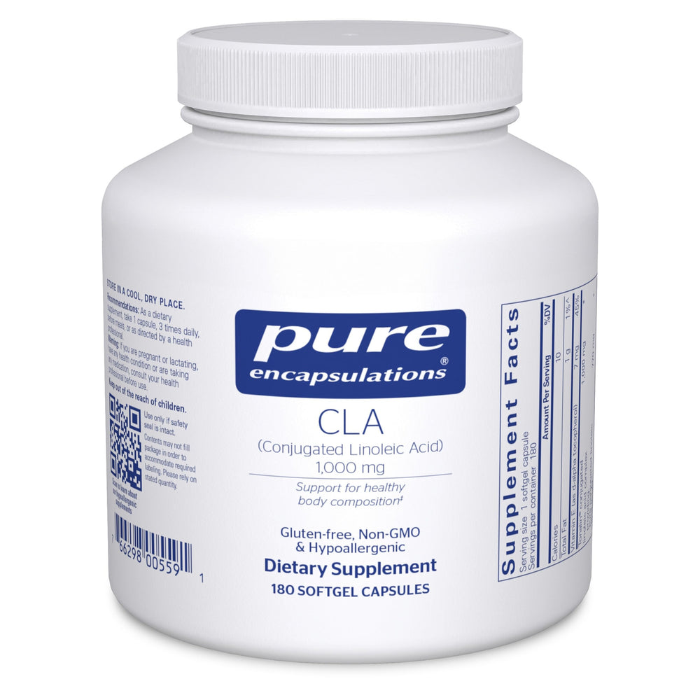 Bottle of Pure Encapsulations CLA 1,000 mg softgels