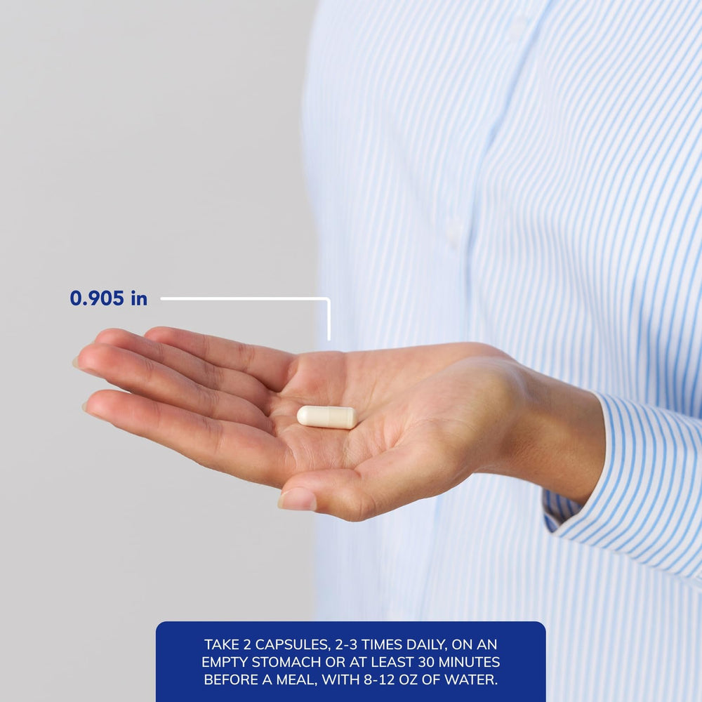Side view of Pure Encapsulations Colostrum bottle