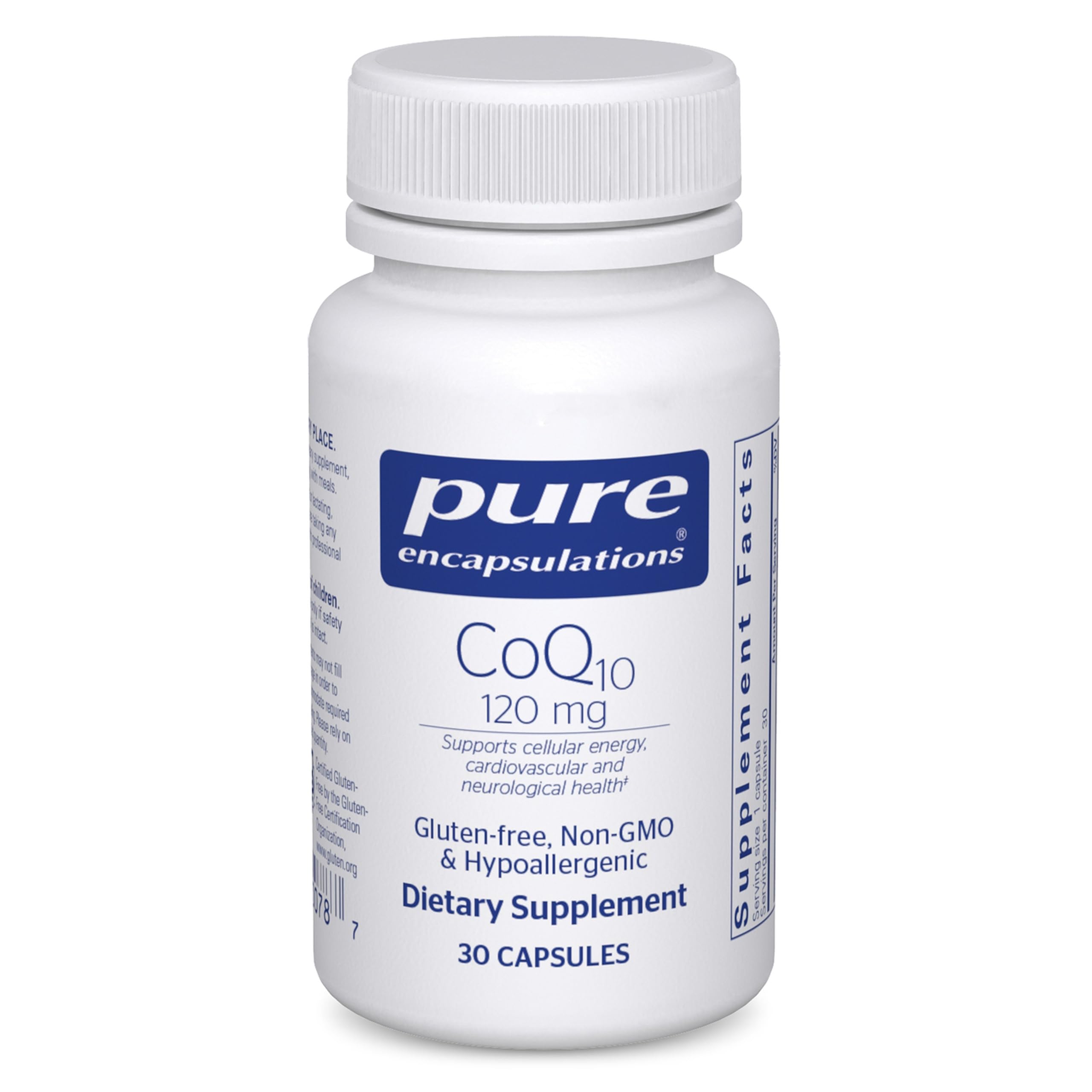 Pure Encapsulations CoQ10 120 mg bottle front view