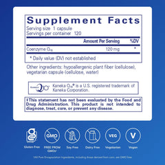 CoQ10 120 mg capsules close-up