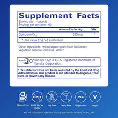 CoQ10 capsules bottle with 60 capsules