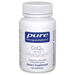Pure Encapsulations CoQ10 60 mg bottle, front view