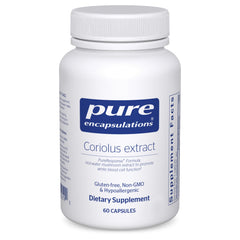 Pure Encapsulations Coriolus Extract bottle - 60 capsules
